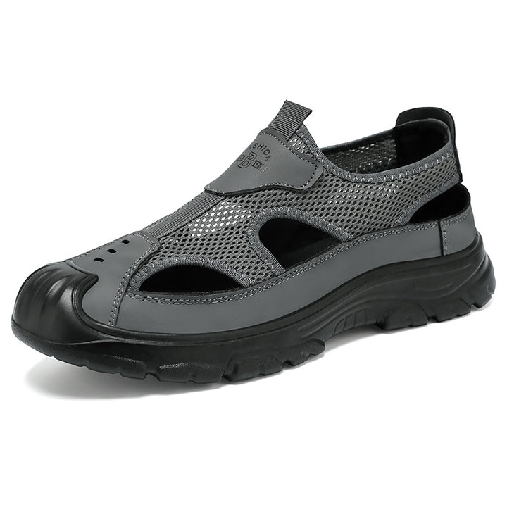 Herren nan atmungsaktive Outdoor-Sandale mit stoßdämpfender Sohle und verstärktem Zehenschutz Drune