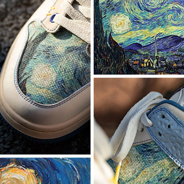 Drune | Gogh Starry Night Inspirierte Sneakers