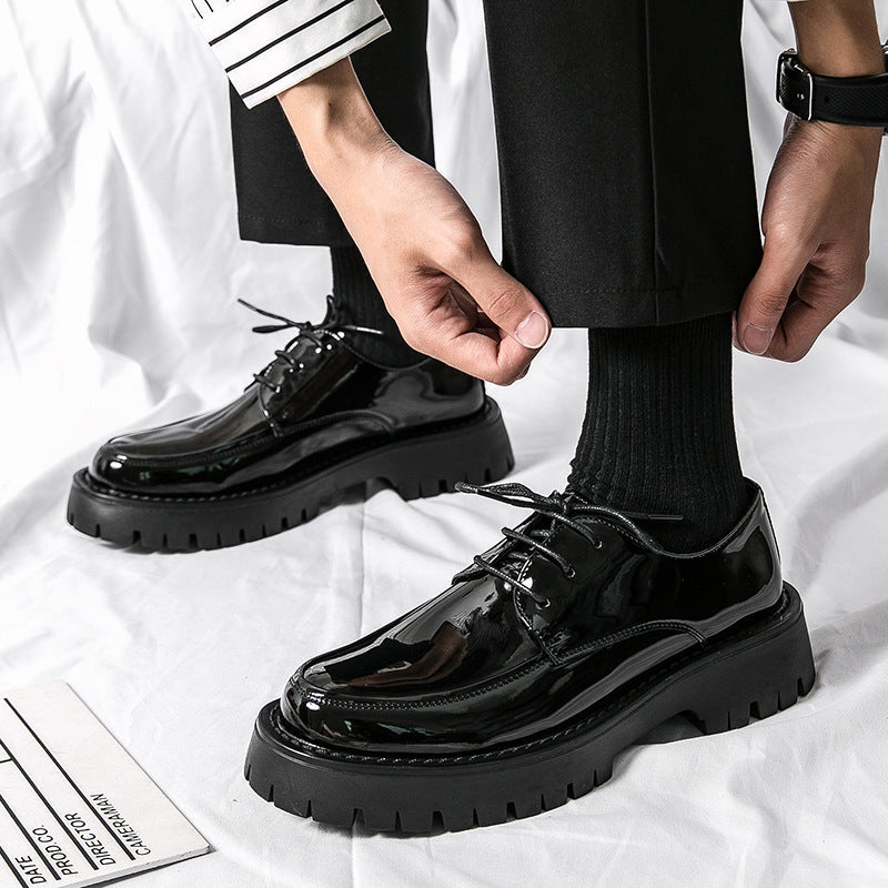 Herren Elegante Schnürschuhe mit stabiler Profilsohle und klassischem Design Drune
