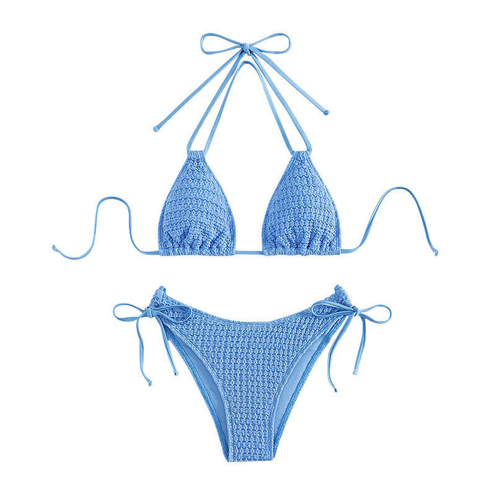 Damen Crochet-Bikini-Set mit verspielten Schleifendetails Drune