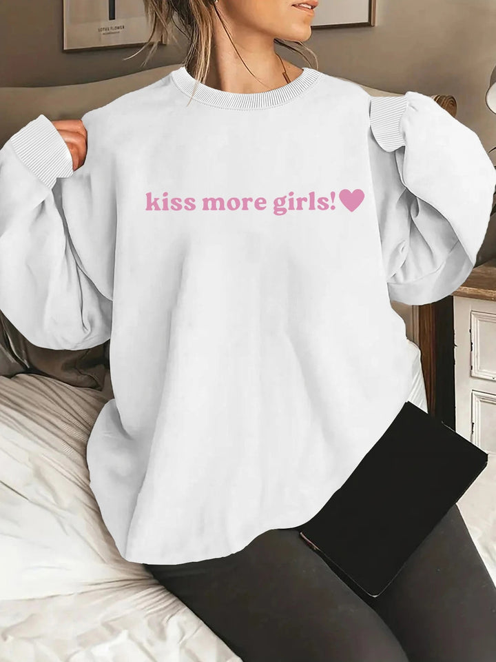 Damen Sweatshirt mit inspirierendem Schriftzug und lässiger Passform Drune