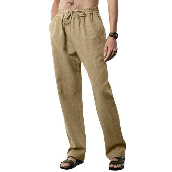 Herren Bequeme Sommerfreizeithose mit elastischem Bund Drune