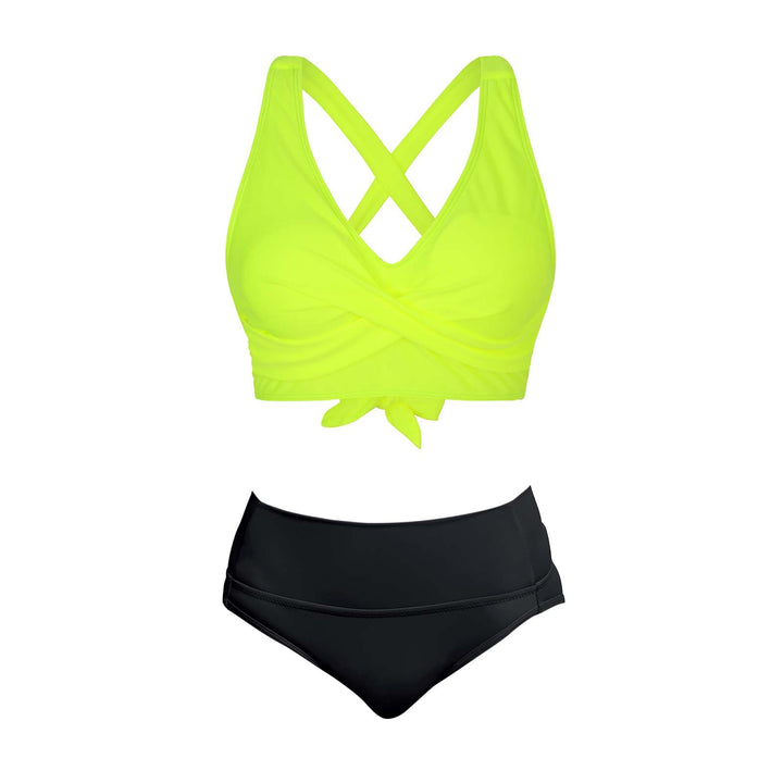 Damen Zweiteiliger Badeanzug mit floralem Design Drune
