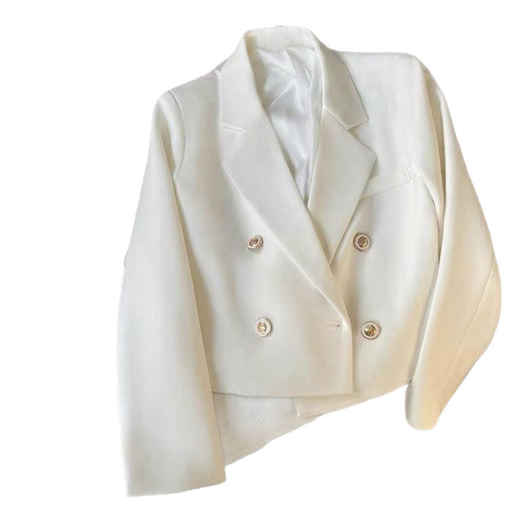 Damen Kurz geschnittener Blazer mit dekorativen Knöpfen Drune