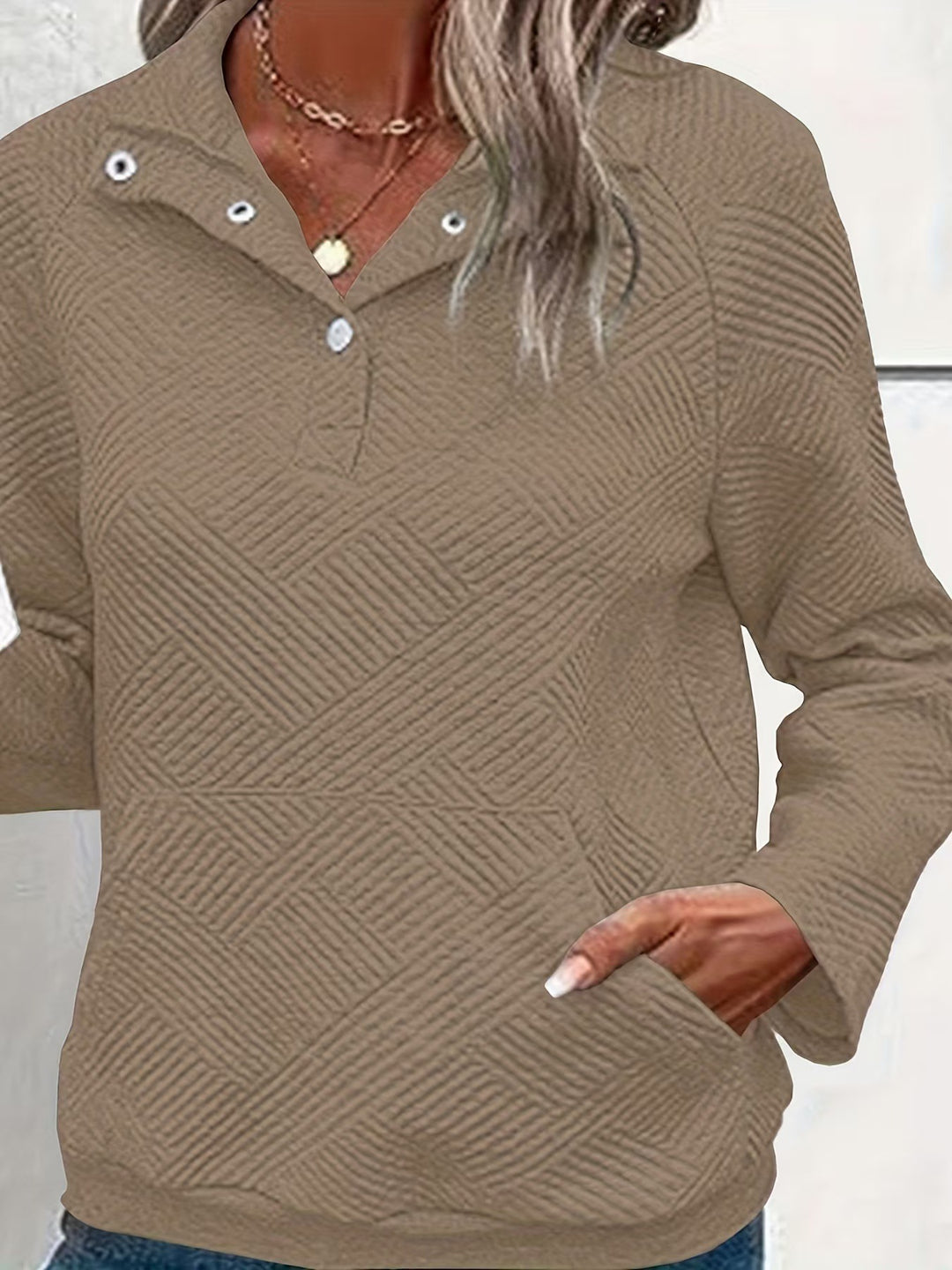Damen Stepppullover mit durchgehendem Reißverschluss und praktischen Taschen Drune