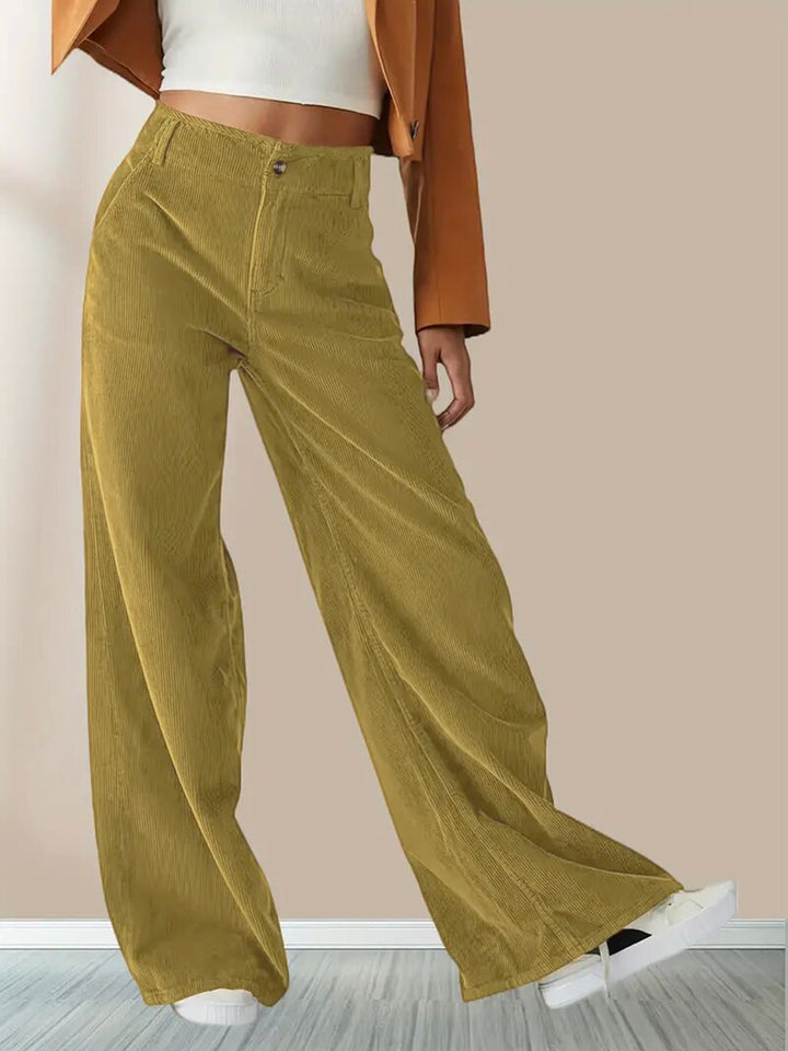 Damen Weite Cordhose Drune