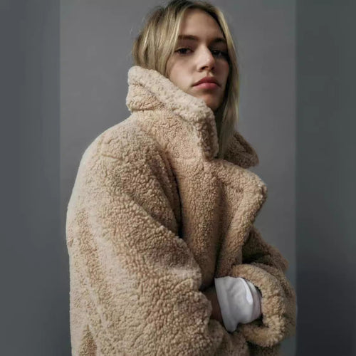Drune | Lange Teddyjacke