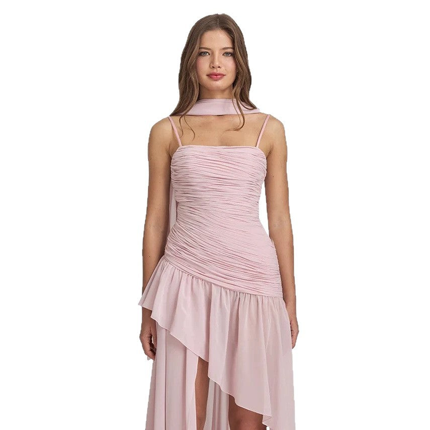 Damen Elegantes Kleid mit raffiniertem Rüschendesign Drune