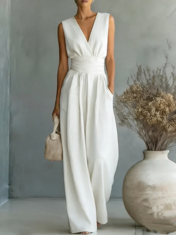 Drune | Eleganter Ärmelloser Jumpsuit Mit Schmeichelhafter Passform