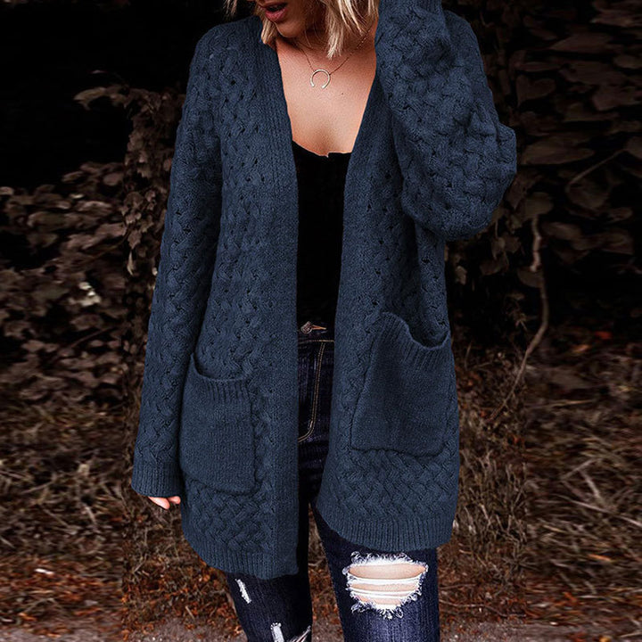 Damen Strickjacke mit strukturiertem Muster und praktischen Taschen Drune