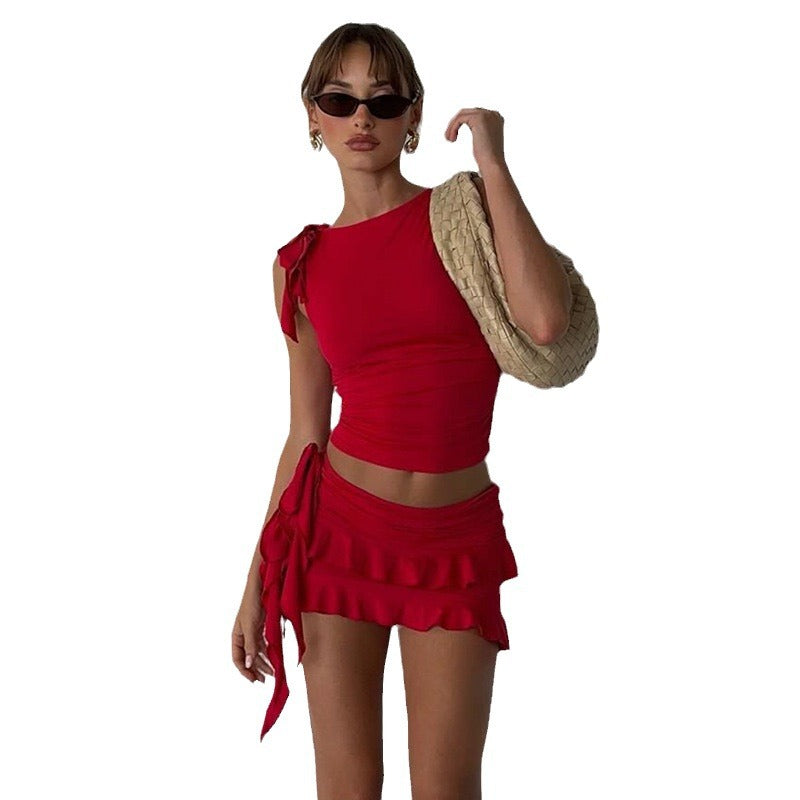 Damen trendiges Minikleid Drune