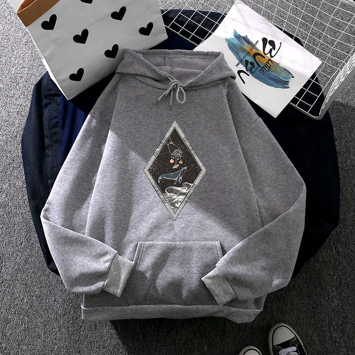 Damen Kapuzenpullover mit kreativem Design Drune