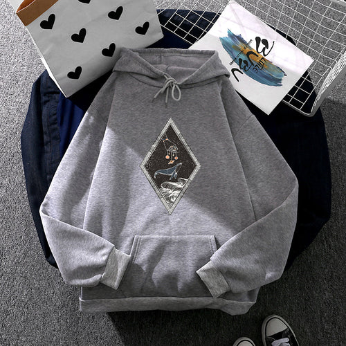 Damen Kapuzenpullover mit kreativem Design Drune