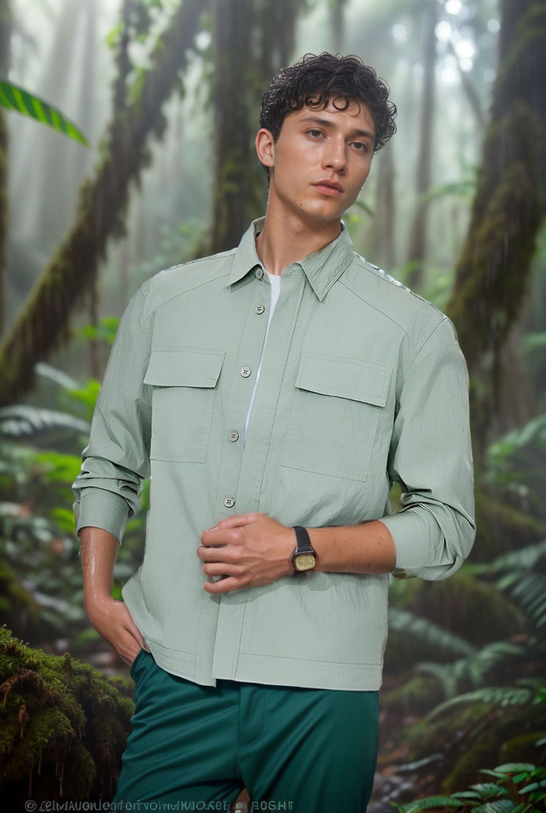Herren lässige Sommerjacke mit Windschutz Drune