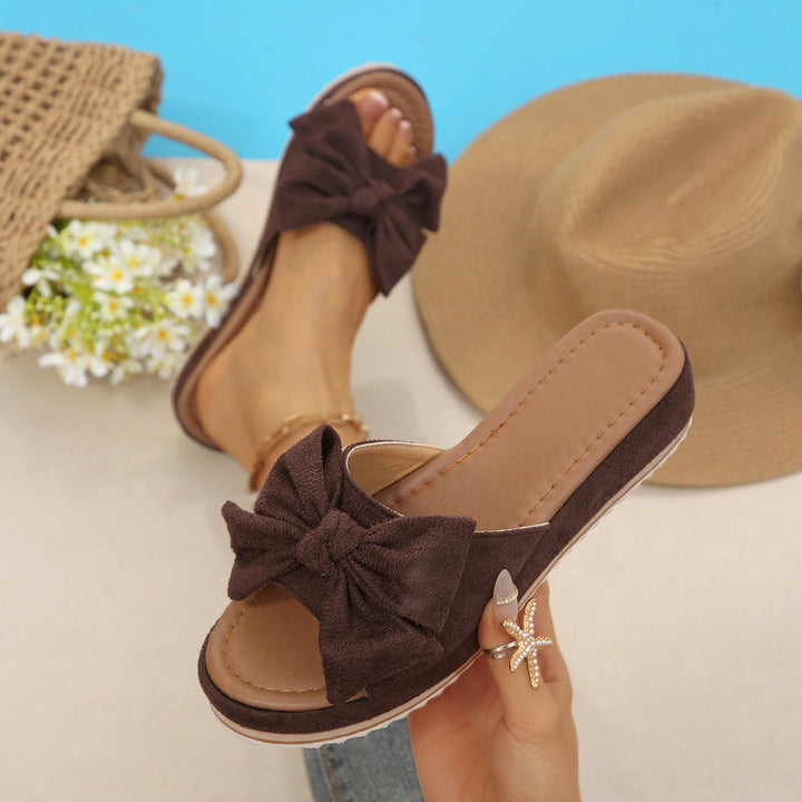 Damen Bequeme Sandalen mit modischem Schleifen-Design Drune