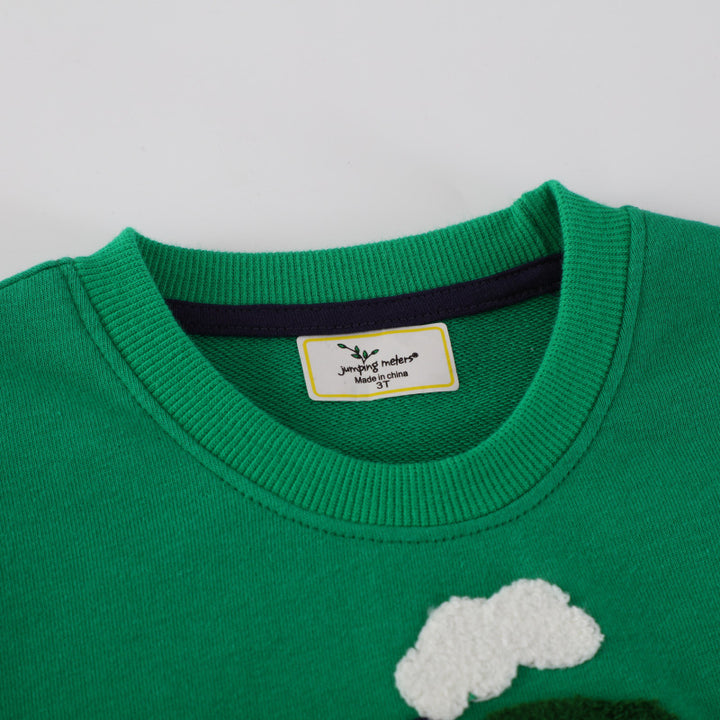 Jungen Sweatshirt mit buntem Bagger- und Lkw-Motiv Drune