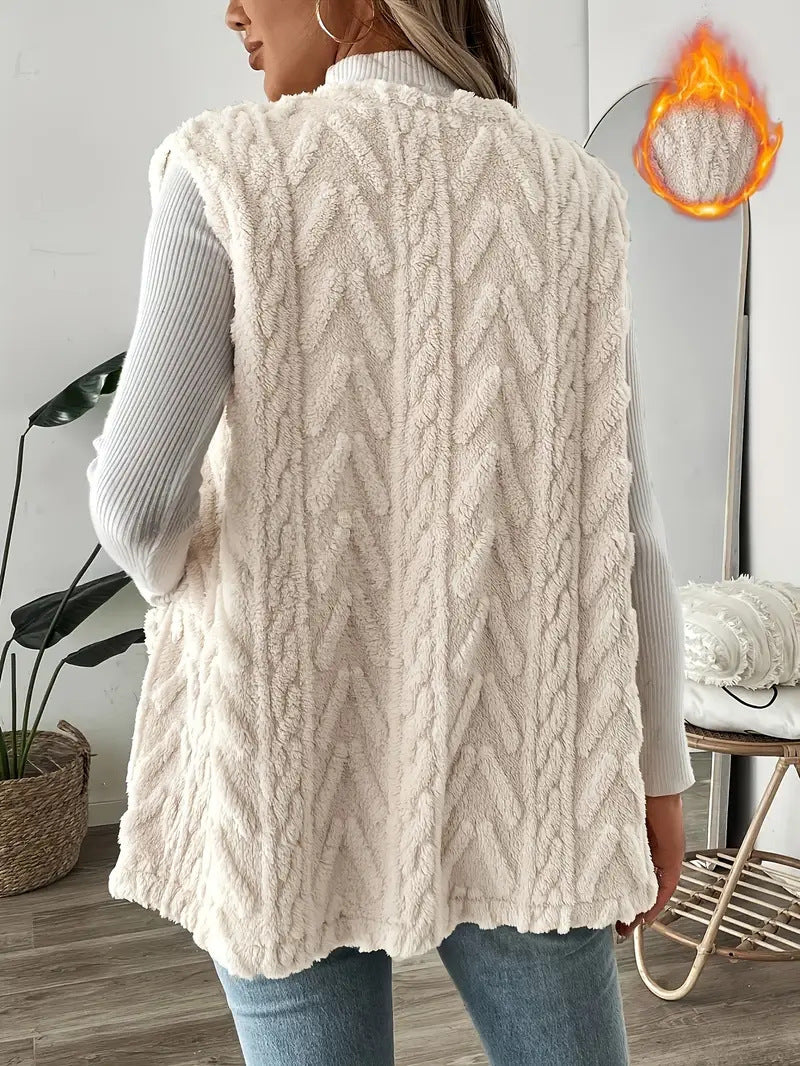 Damen Strickweste mit luxuriösem Obermaterial Drune