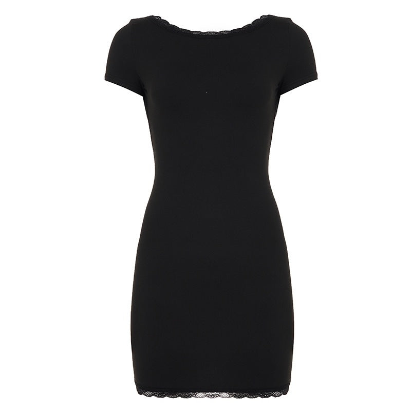Damen Spitzenkleid mit elegantem Abschluss Drune