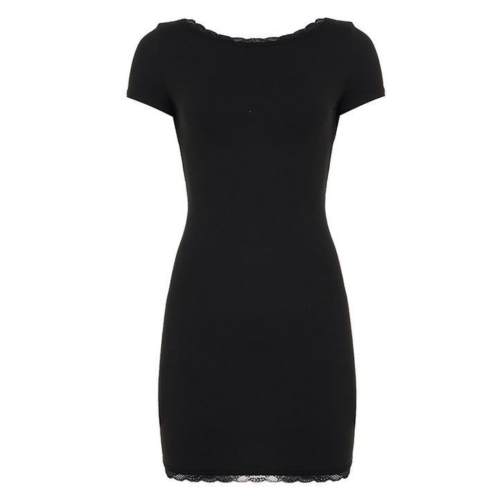 Damen Spitzenkleid mit elegantem Abschluss Drune