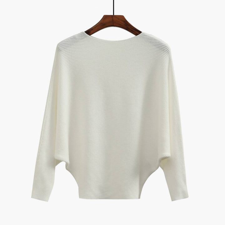 Damen Oversized Strickpullover mit raffiniertem Rippdesign und weitem Schnitt Drune