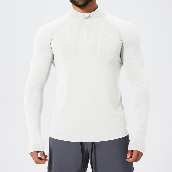Herren Funktionelles Langarmshirt mit Stehkragen Drune