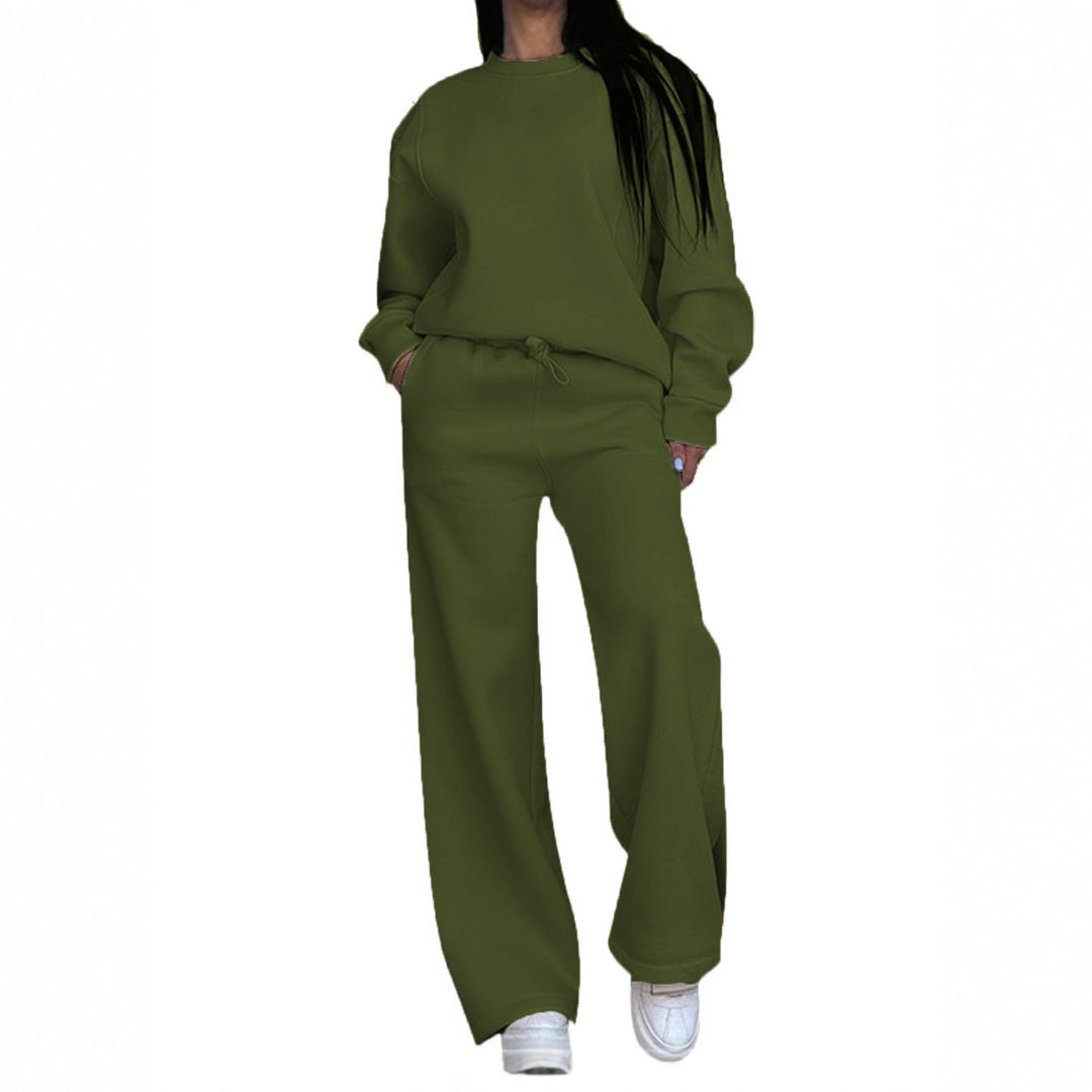 Damen nan lässiges Oversize Sweatshirt und weite Jogginghose Set Drune