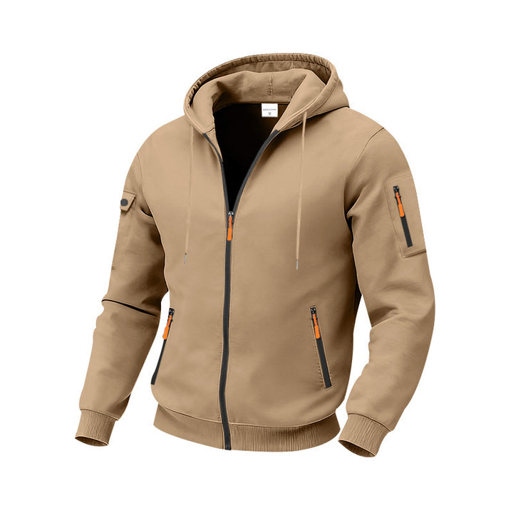 Herren funktionale Kapuzenjacke mit technischen Taschen Drune