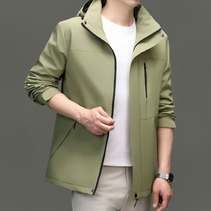 Herren Übergangsjacke mit stylischem Stehkragen und atmungsaktiven Eigenschaften Drune