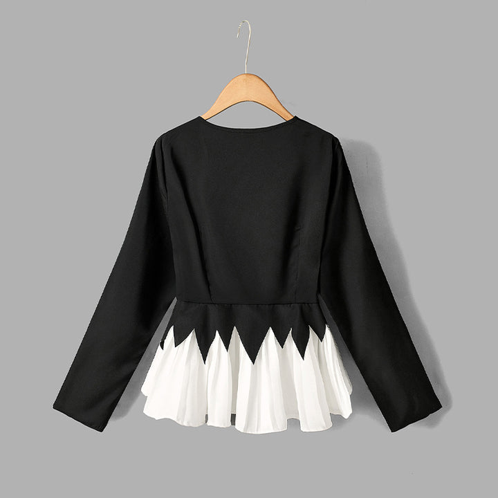 Damen Oberteil mit Rüschendesign und elegantem Schnitt Drune