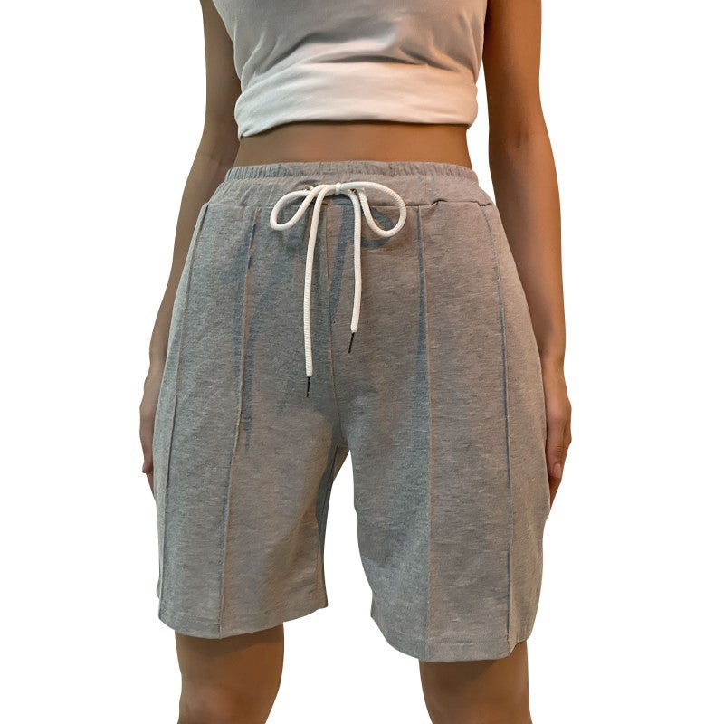 Damen Sportliche Shorts mit verstellbarem Taillenzug und atmungsaktivem Material Drune