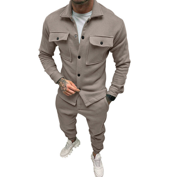 Herren Sportliches Freizeit-Set im lässigen Casual-Look mit funktionalen Taschen Drune