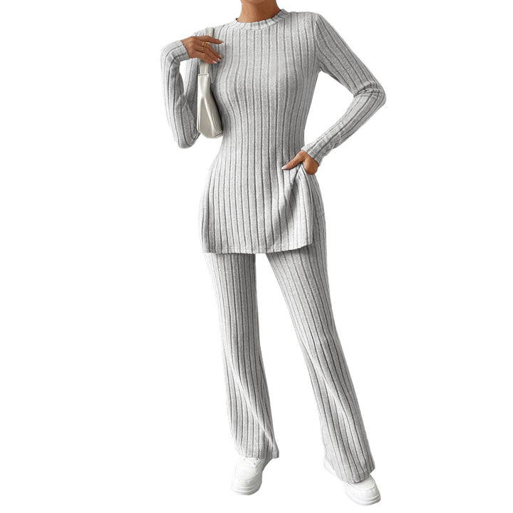 Damen Strickanzug mit eleganten langen Ärmeln und modischem Schnitt Drune