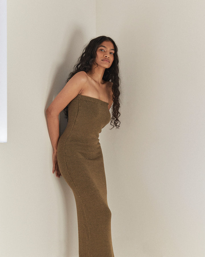 Damen luftiges Maxikleid im minimalistischen Design Drune