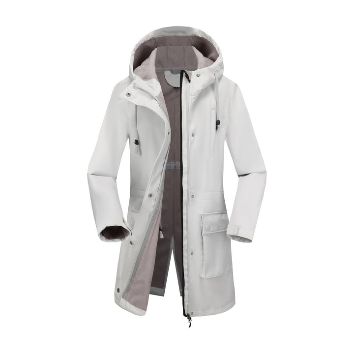 Damen funktionale Outdoor-Jacke mit verstellbarem Taillenzug und Innenfutter Drune