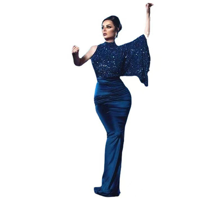 Damen Glamouröses Abendkleid mit schimmerndem Oberteil und elegantem Schnitt Drune
