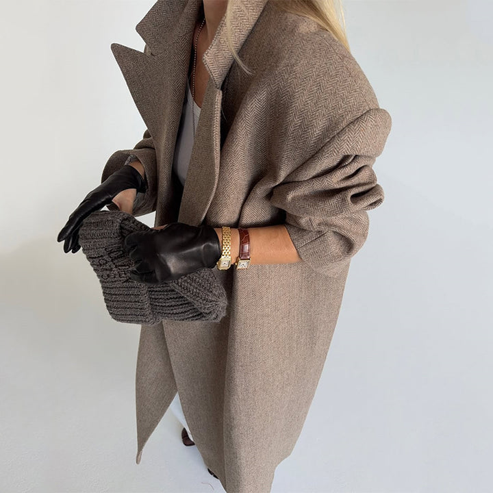 Damen eleganter Oversize-Trenchcoat Drune