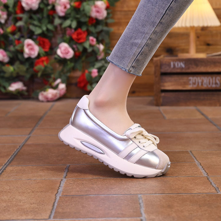 Damen Komfortable Sneakers im modischen Mix aus Textil Drune