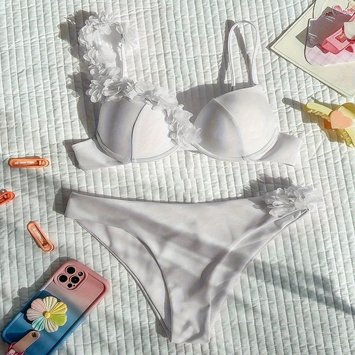 Damen Elegant verziertes Bikini-Set Drune