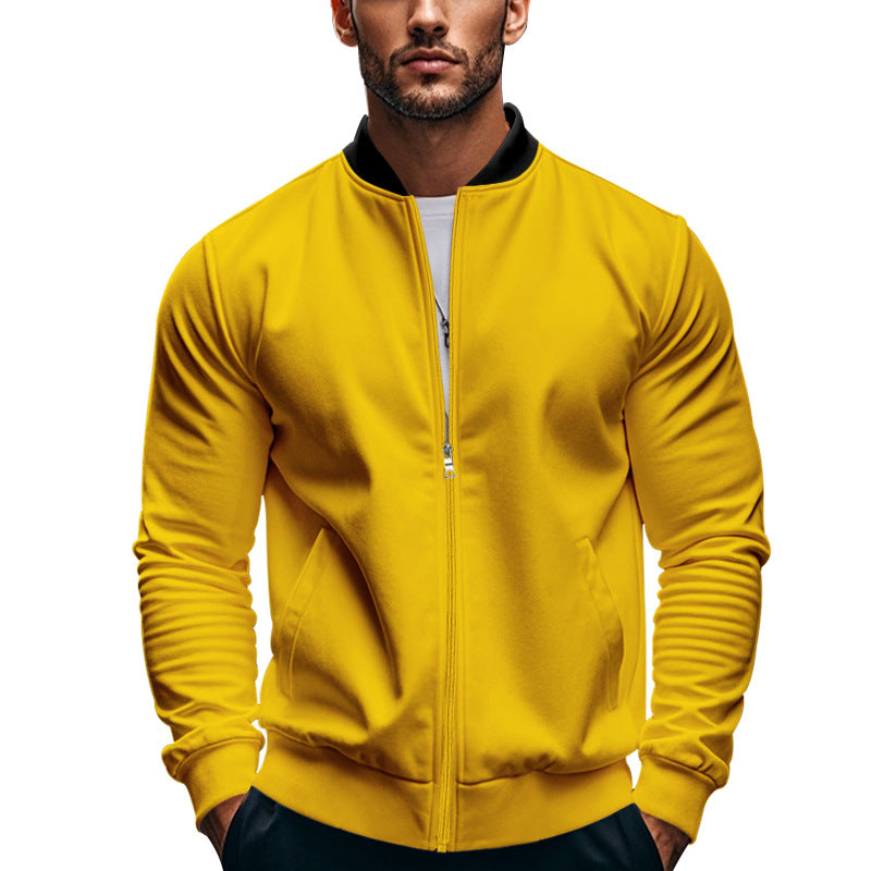 Herren stilvolle Sportjacke mit hochschließendem Kragen und praktischen Taschen Drune