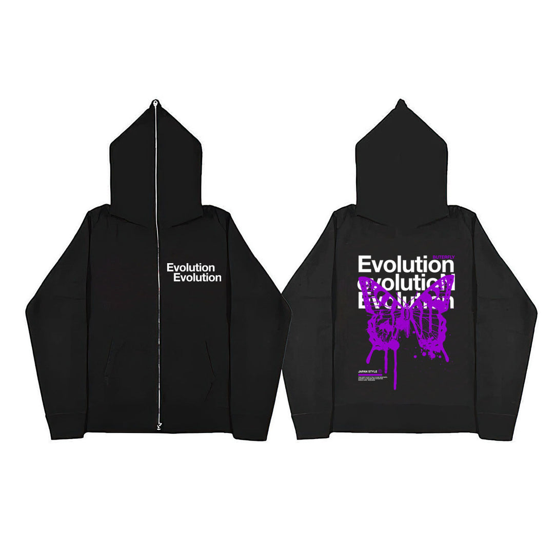 Damen Kapuzenjacke mit auffälligem Grafikdesign Drune