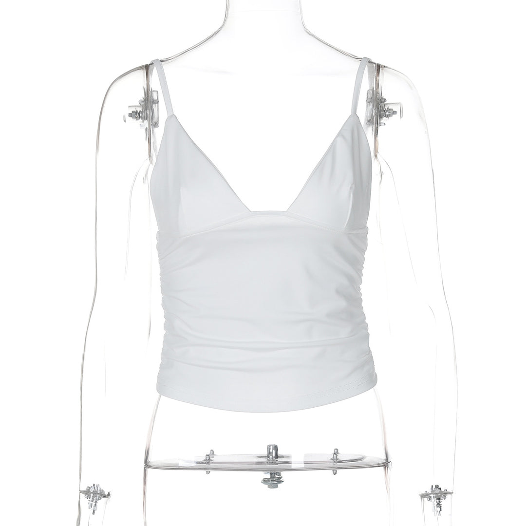 Damen Crop-Top mit asymmetrischem Schnitt und figurbetonter Silhouette Drune