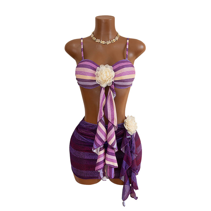 Damen Bandeau-Bikini mit raffiniertem Wickelrock Drune