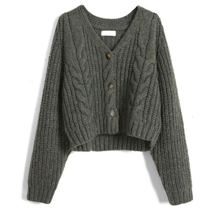 Damen Kuscheliger Strickcardigan mit dekorativem Zopfmuster Drune
