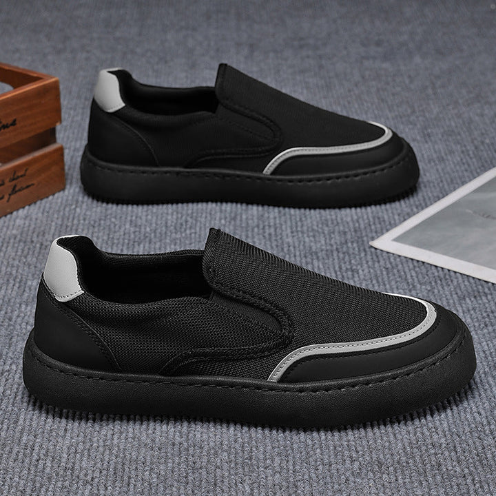 Damen Slip-On Sneakers mit atmungsaktiver Mesh-Oberfläche und rutschfester Sohle Drune