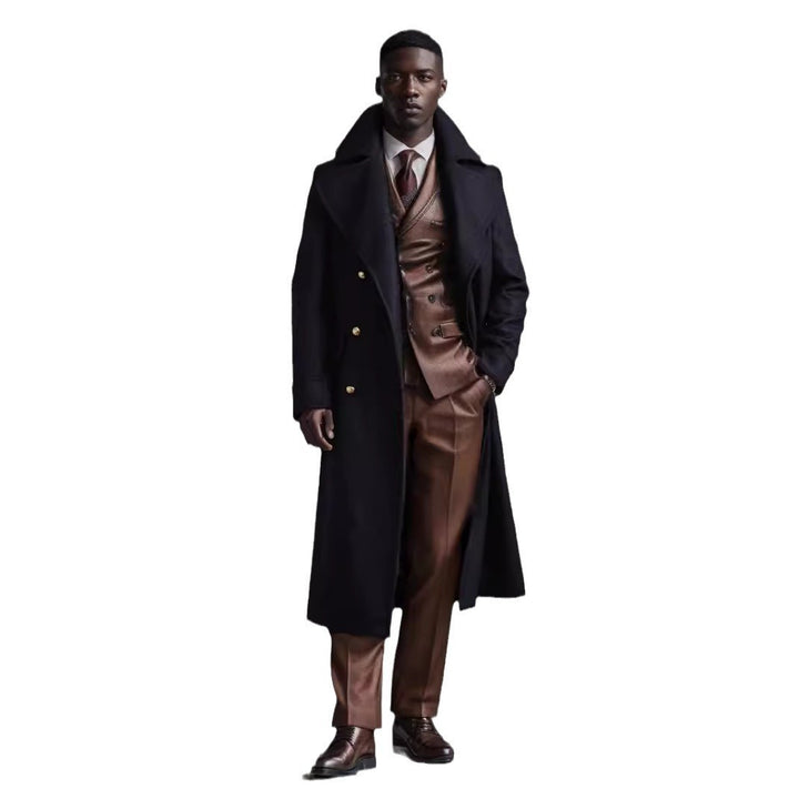 Herren eleganter Wollmantel Drune