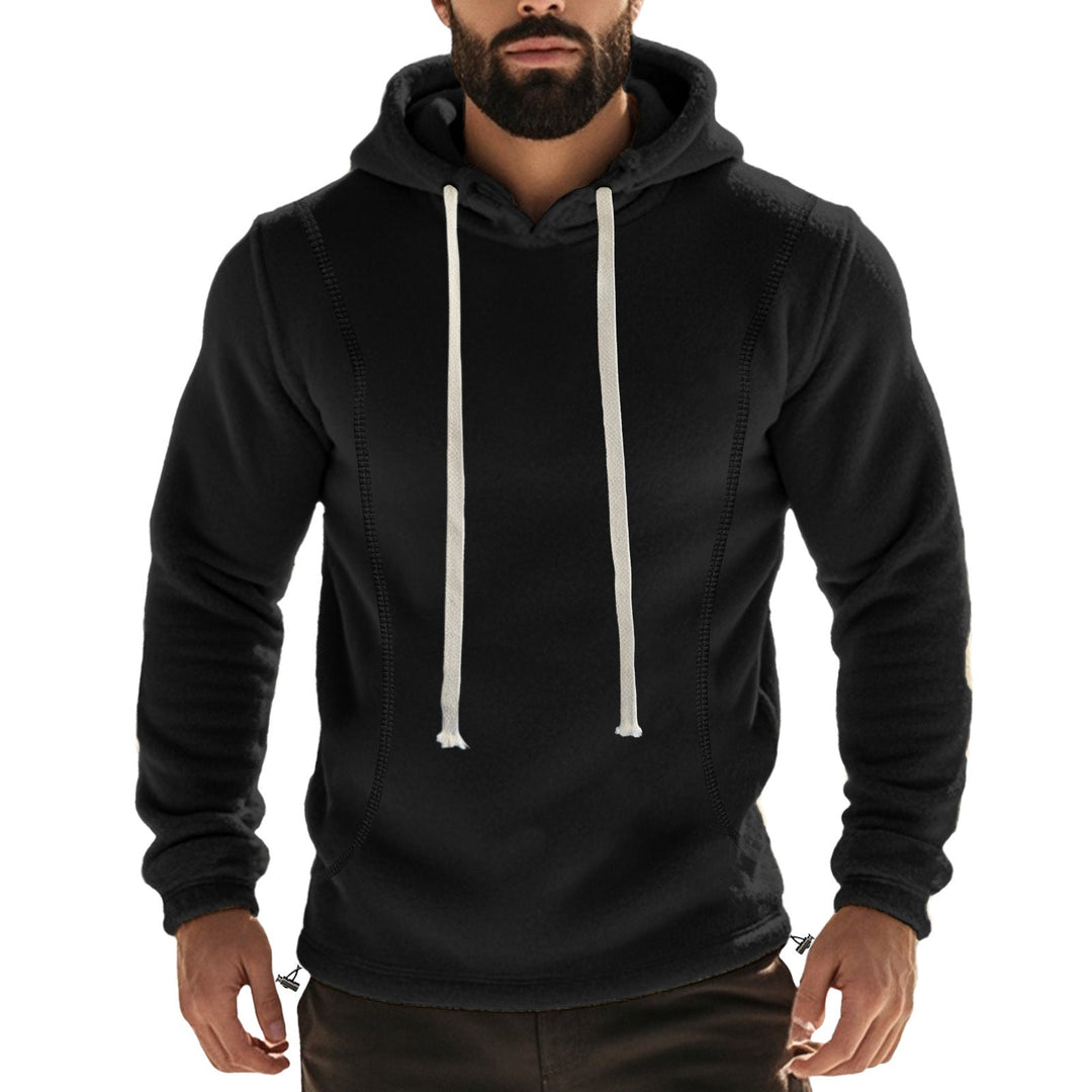 Herren Hochwertiger Fleece-Hoodie mit praktischer Kängurutasche und stylischem Design Drune