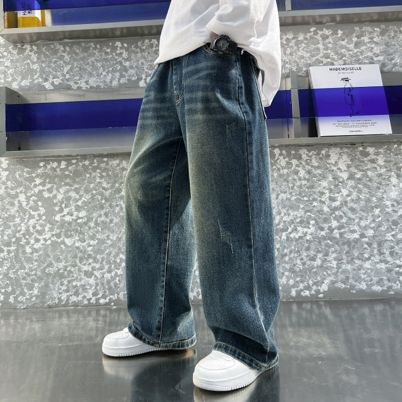 Damen weite Jeanshose Drune