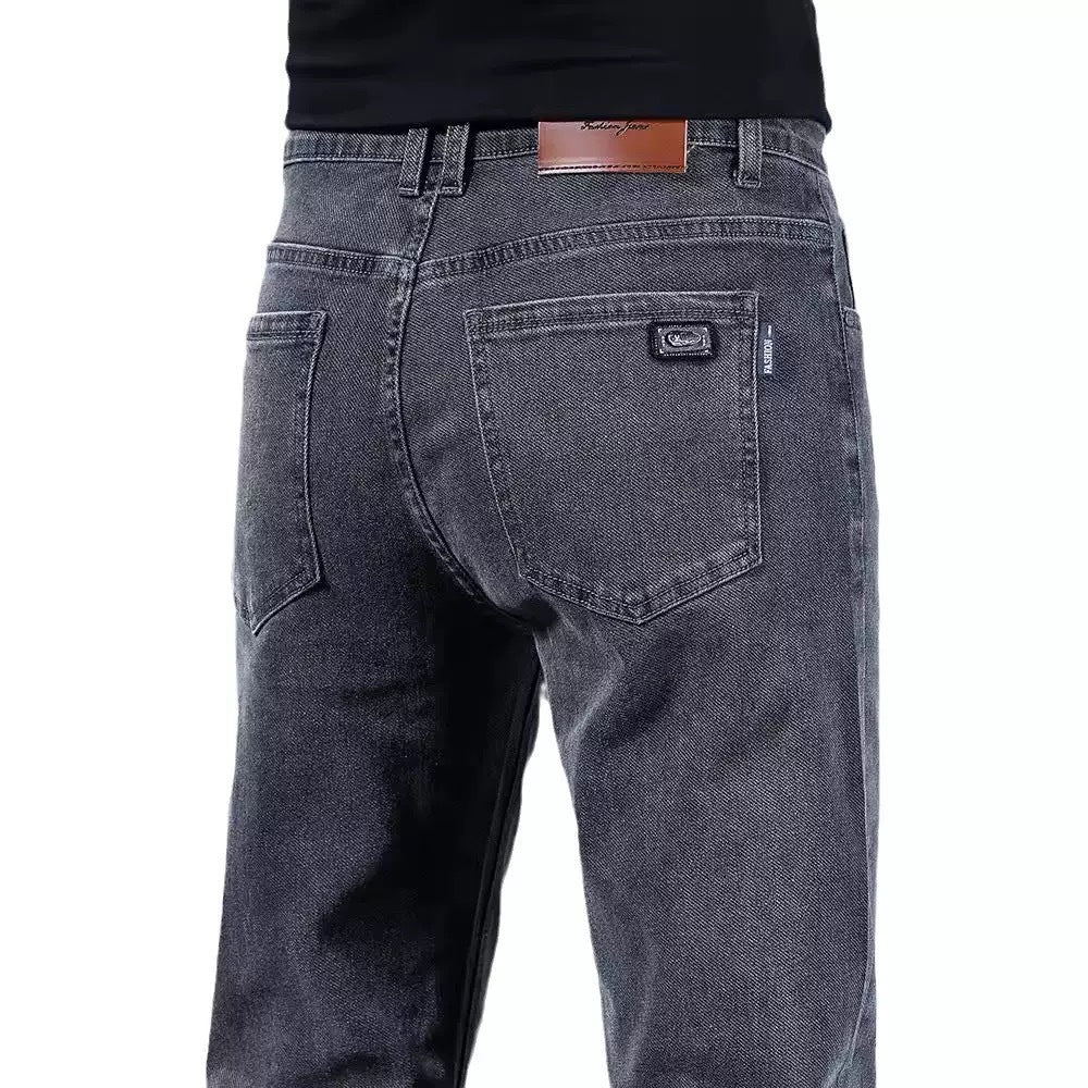 Herren modische Slim-Fit Jeans aus weichem Denim Drune
