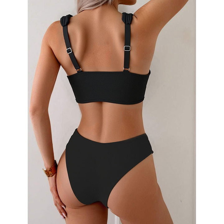Damen Sportliches Bikini-Set mit breiten Trägern und figurformendem Schnitt Drune