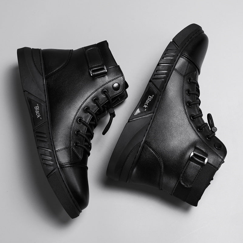 Damen hohe Sneaker Boots mit gepolsterter Innensohle und rutschfester Sohle Drune
